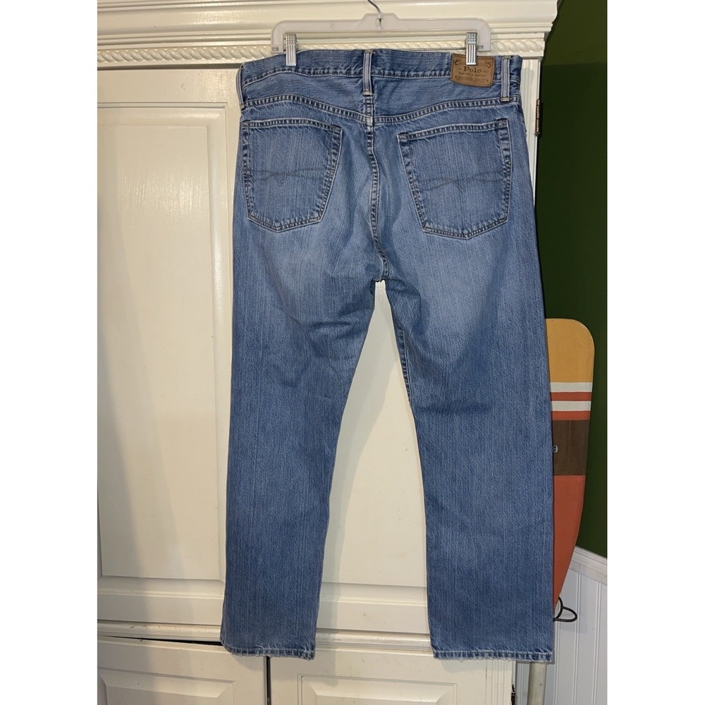 Polo Ralph Lauren The Thompson Relaxed Jeans Men 36x30 Blue Preppy